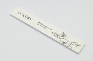 Мінеральна пилочка для нігтів Beauty LUXURY MF-09B 80*100 біла MF-09B фото