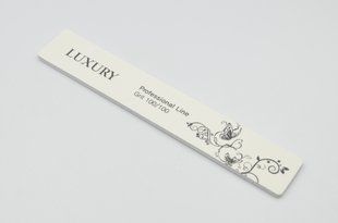 Мінеральна пилочка для нігтів Beauty LUXURY MF-09C 100*100 біла MF-09C фото