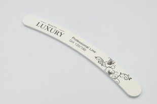 Мінеральна пилочка для нігтів Beauty LUXURY MF-05G 120*180 біла MF-05G фото