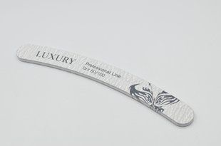 Мінеральна пилочка для нігтів Beauty LUXURY MF-06B 80*100 сіра MF-06B фото